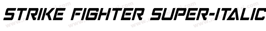 Strike Fighter Super-Italic字体转换